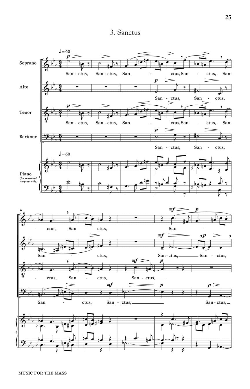 Music for the Mass - sample page 3