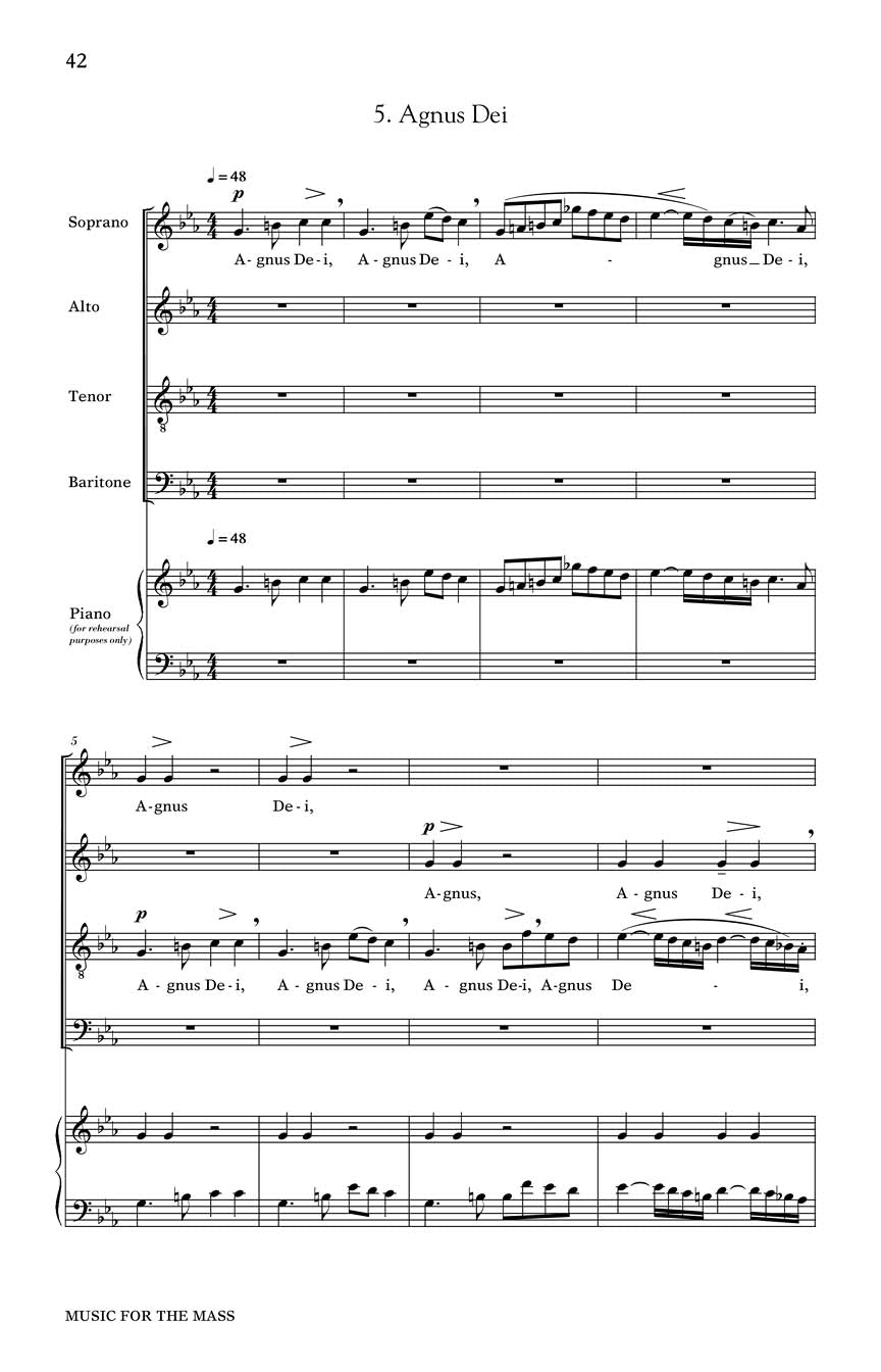 Music for the Mass - sample page 5