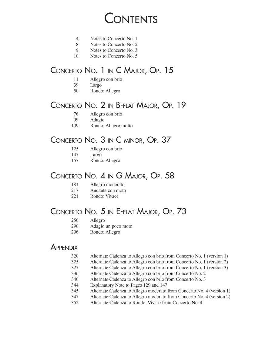 Beethoven – Complete Piano Concertos - sample page 2