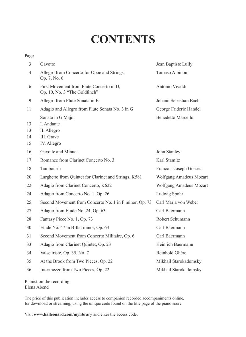 Solos for the Clarinet Player - sample page 2