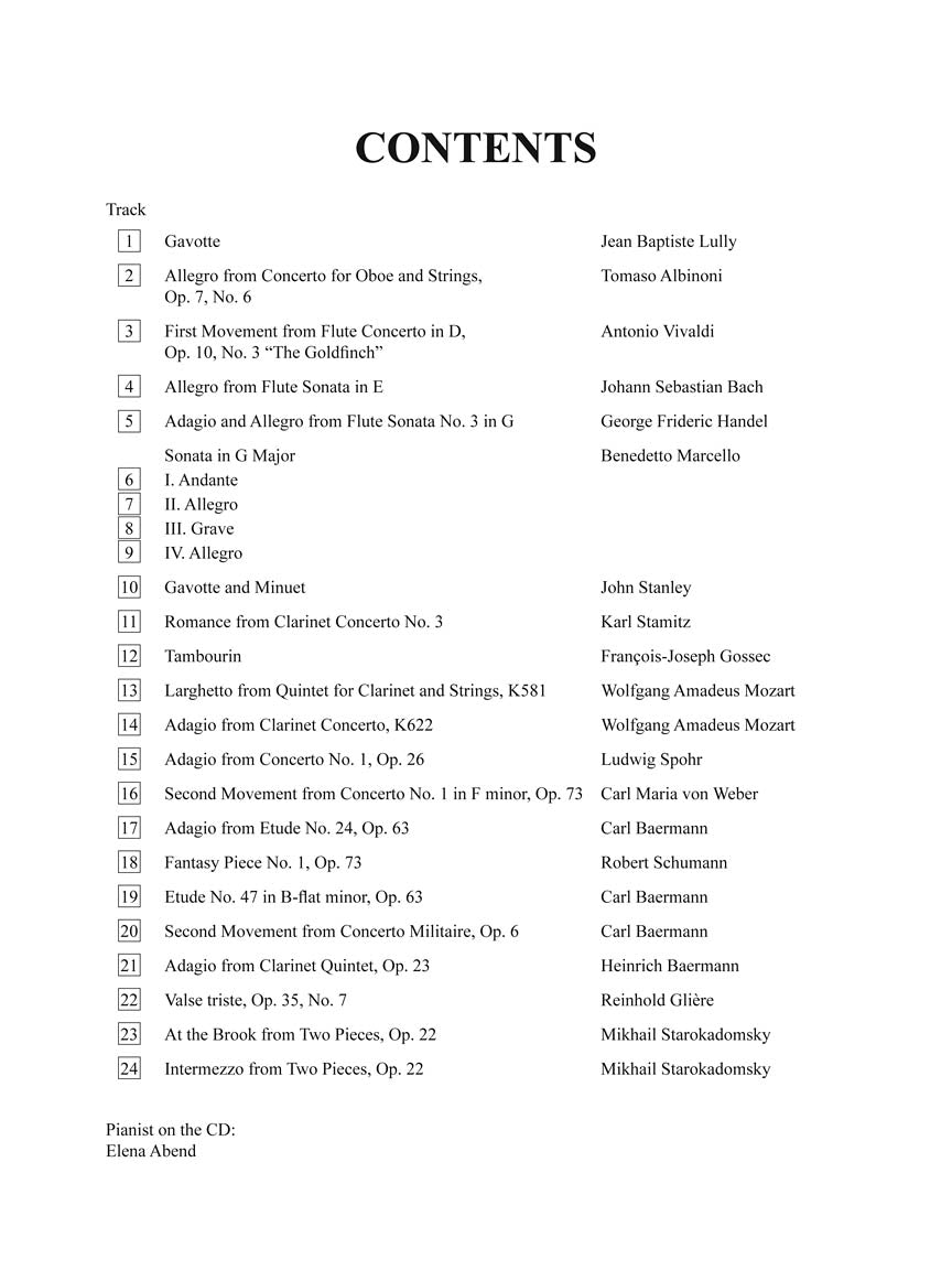 Solos for the Clarinet Player - sample page 3