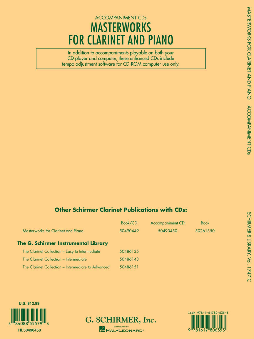 Masterworks for Clarinet and Piano - sample page 2