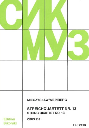 Product Cover for String Quartet No. 13