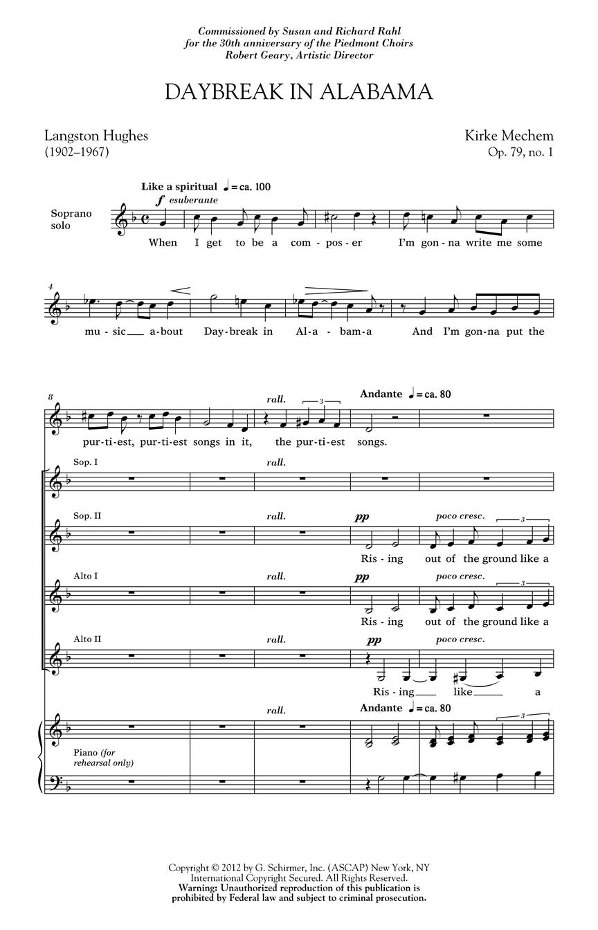 Daybreak in Alabama - sample page 1
