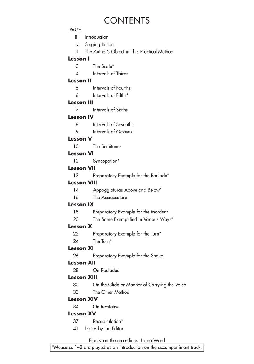 Vaccai: Practical Method of Italian Singing - sample page 2