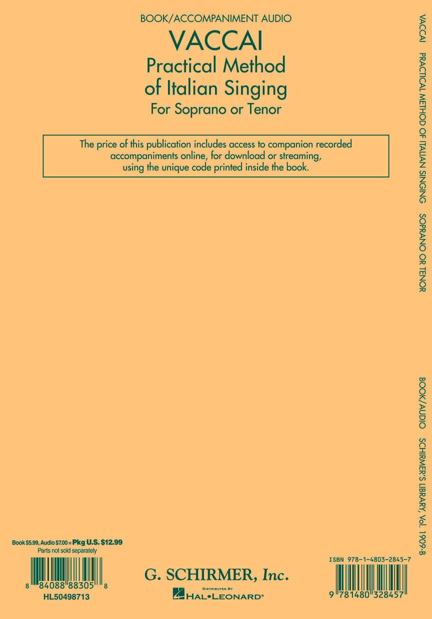 Practical Method of Italian Singing - sample page 2
