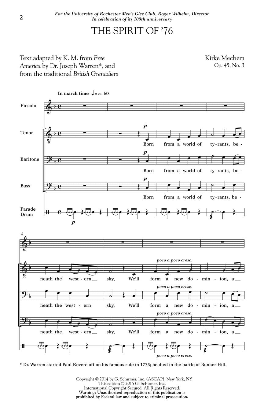 The Spirit of '76 - sample page 1