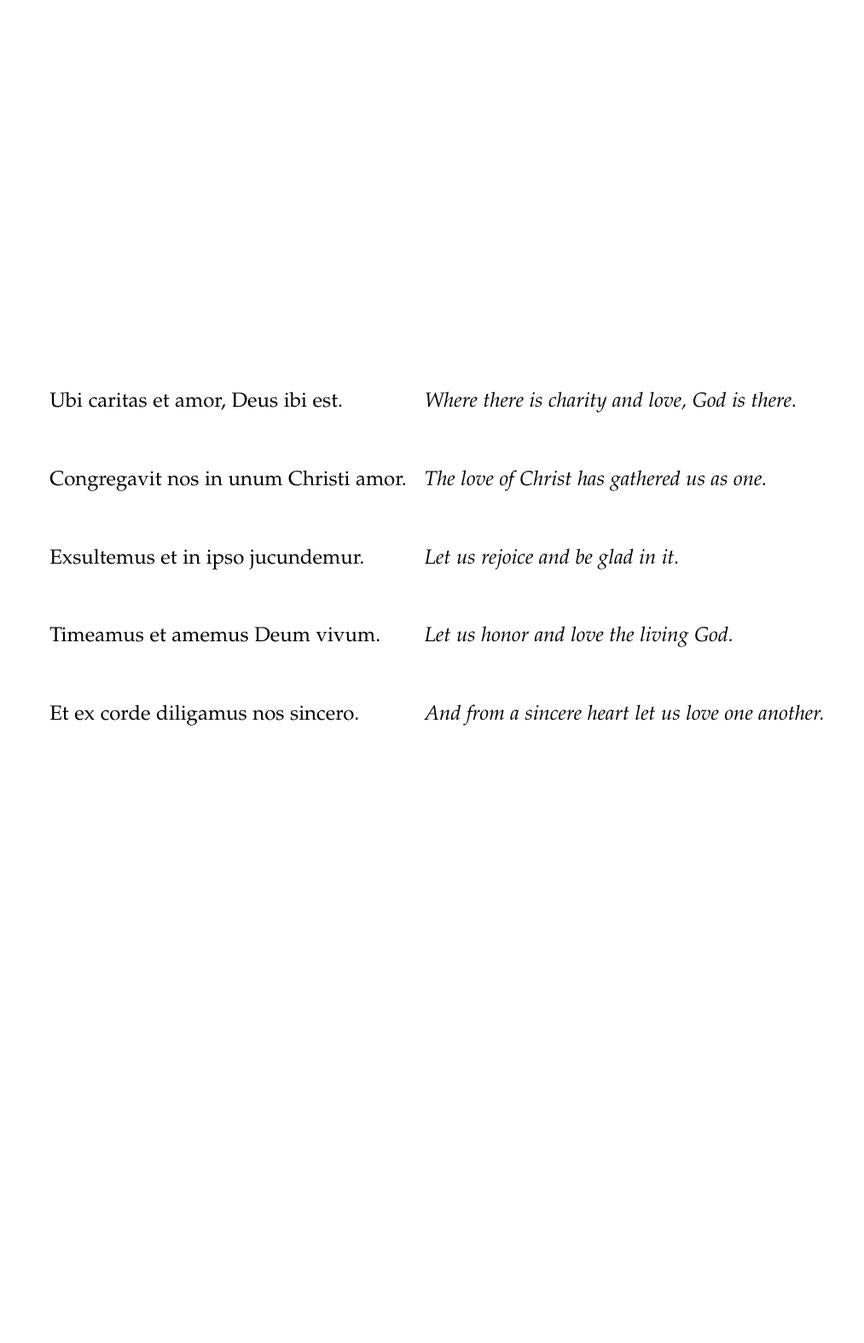 Ubi Caritas - sample page 2