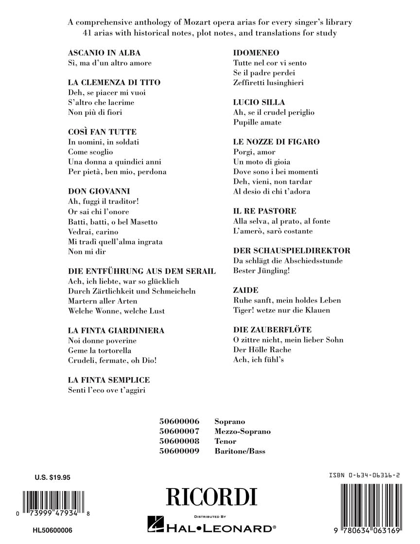 Mozart Opera Arias - sample page 2