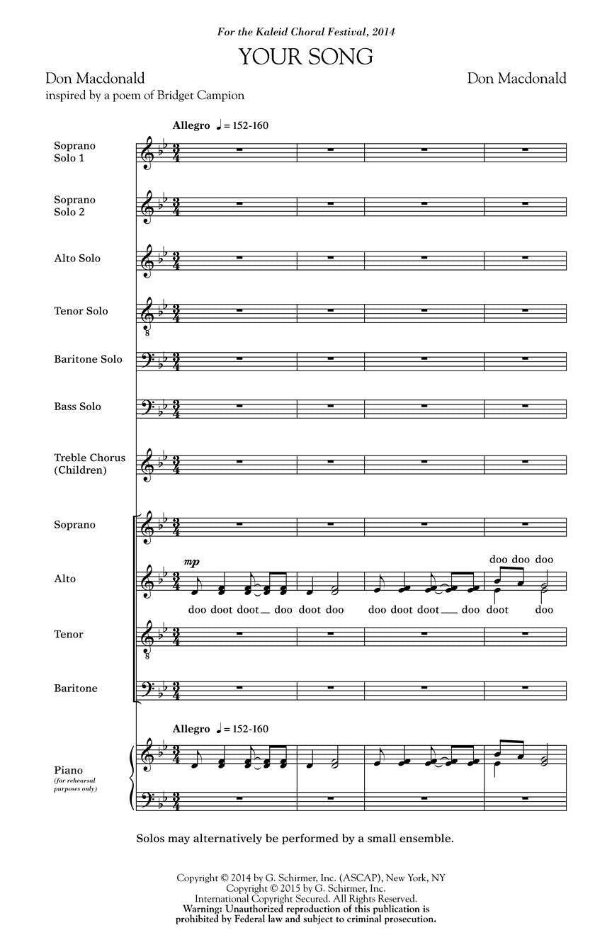 Your Song - sample page 1