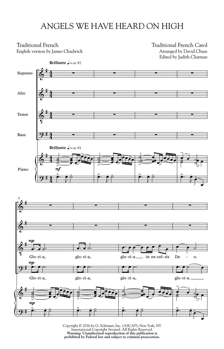 Angels We Have Heard on High - sample page 1
