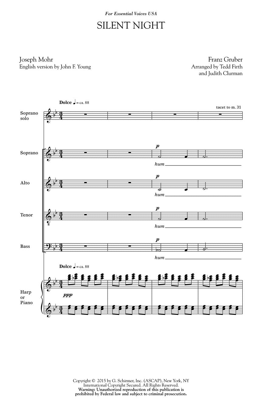 Silent Night - sample page 1