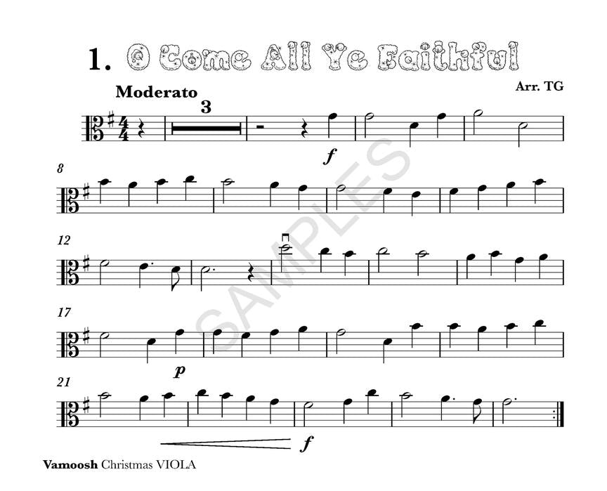Vamoosh Christmas Viola - sample page 1