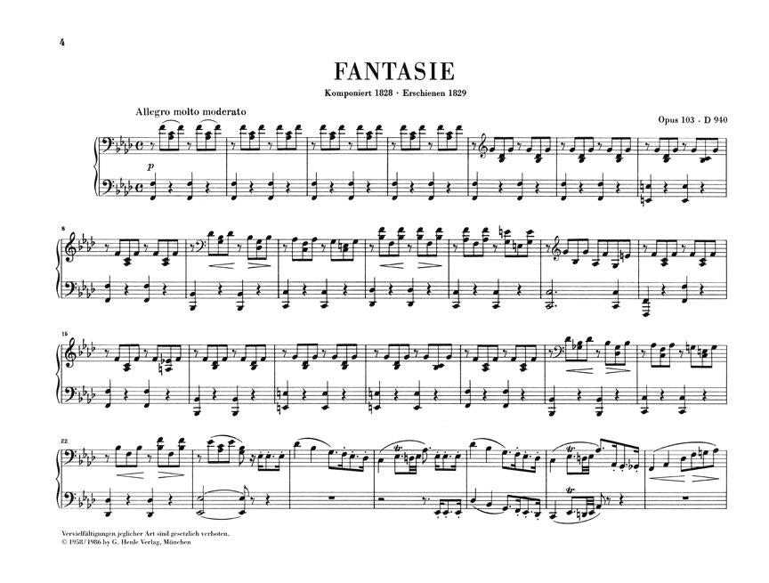 Fantasy in F Minor Op. 103 D 940 - sample page 1