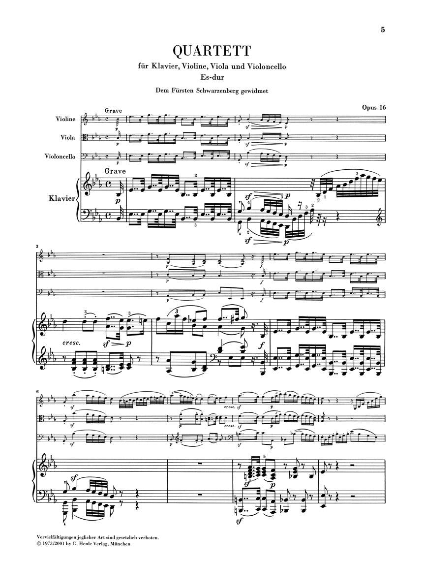 Piano Quartets - sample page 1