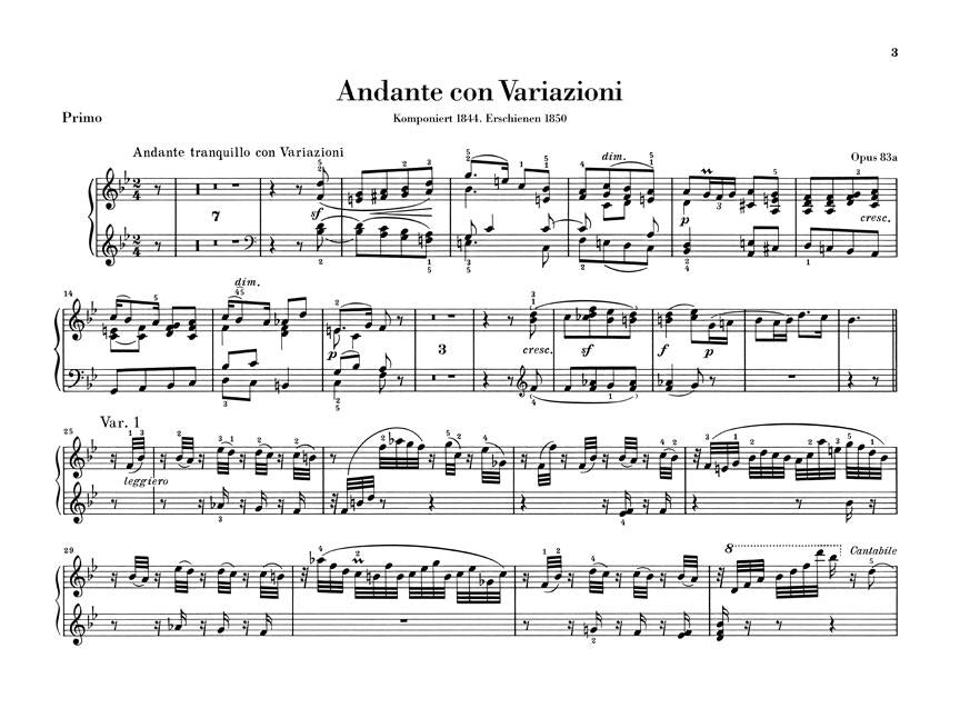 Works for Piano Four-Hands - sample page 1