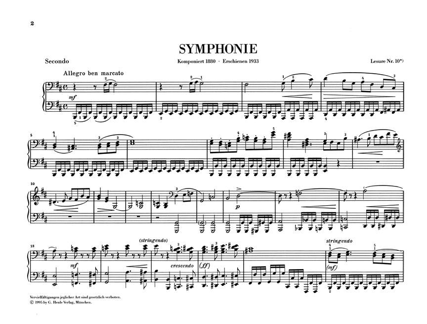Symphony in B Minor - sample page 1