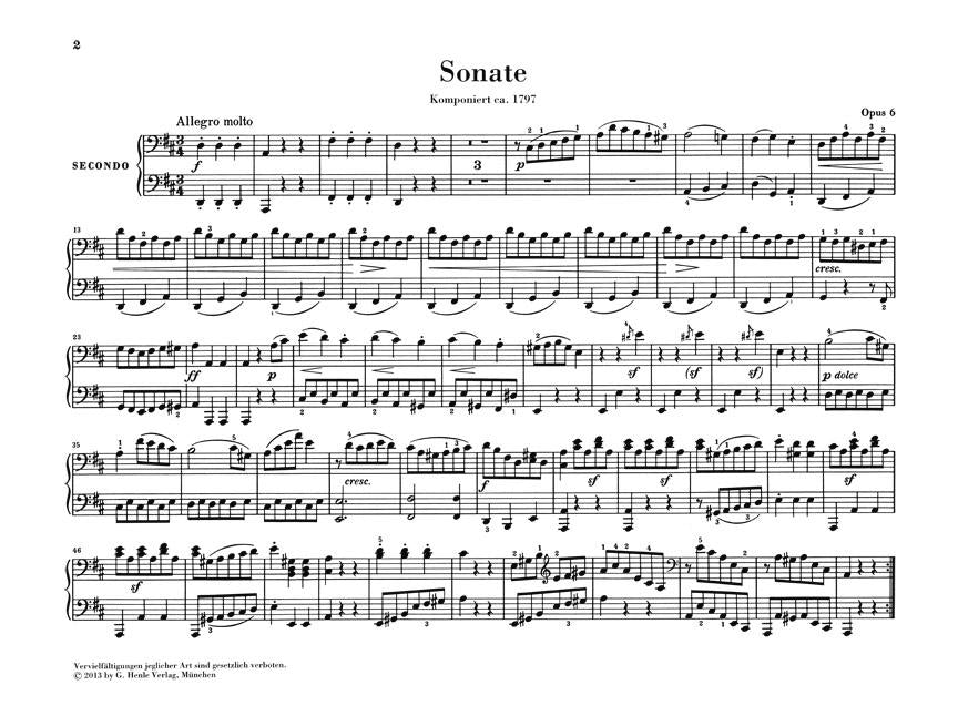 Works for Piano Four-Hands - sample page 1