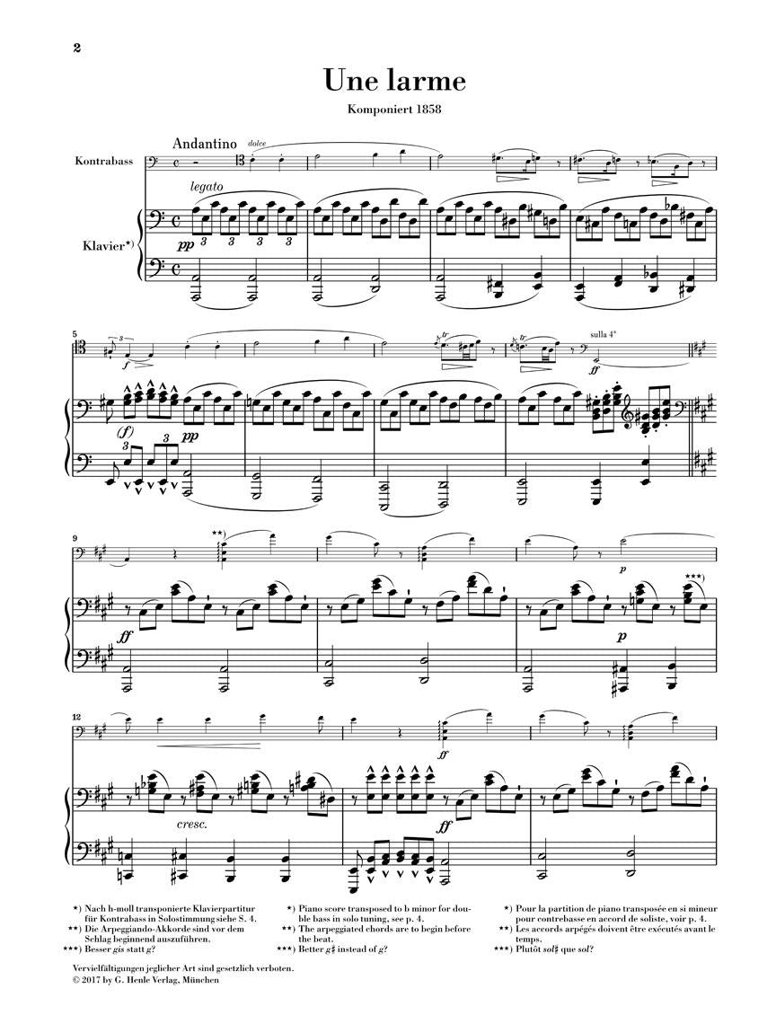 Une Larme - sample page 1