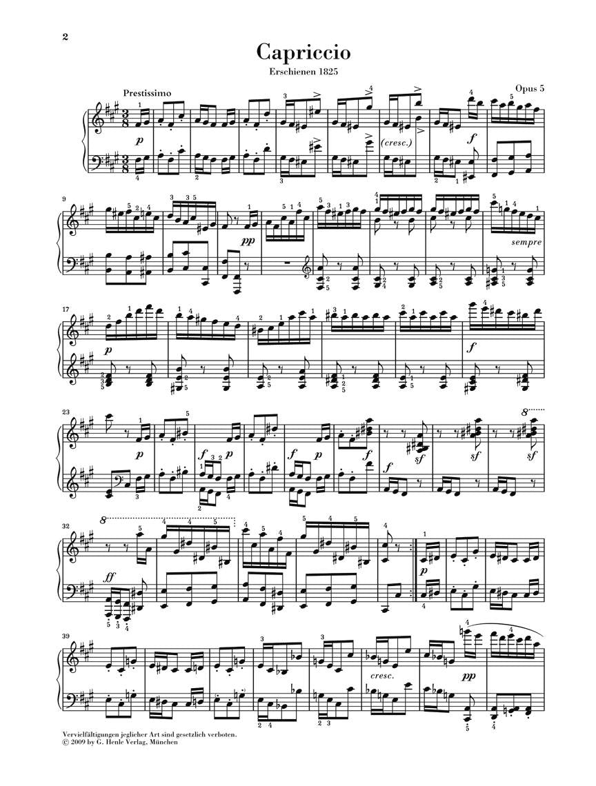 Piano Works – Volume I - sample page 1