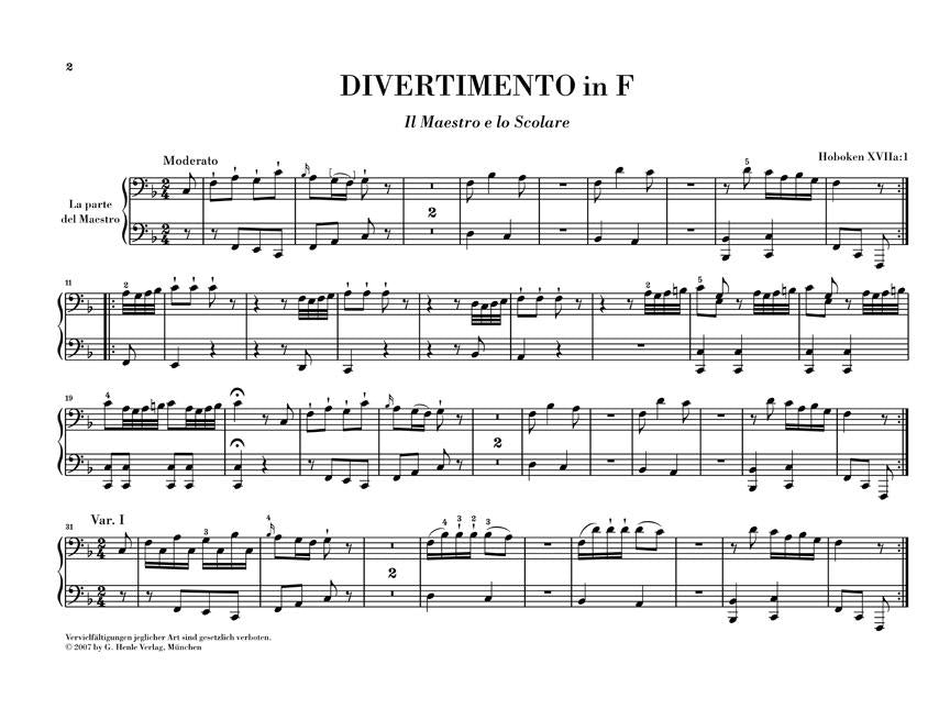 Divertimento - sample page 1