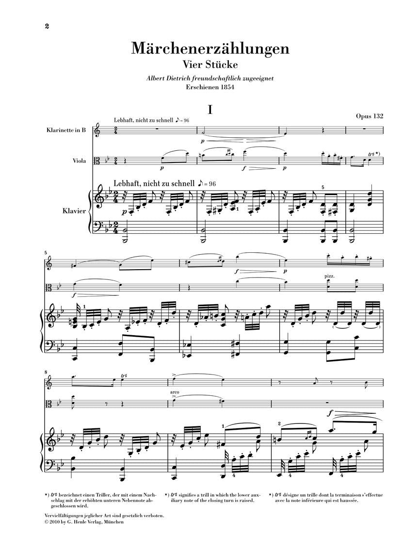 Fairy Tales, Op. 132 (Märchenerzählungen) - sample page 1