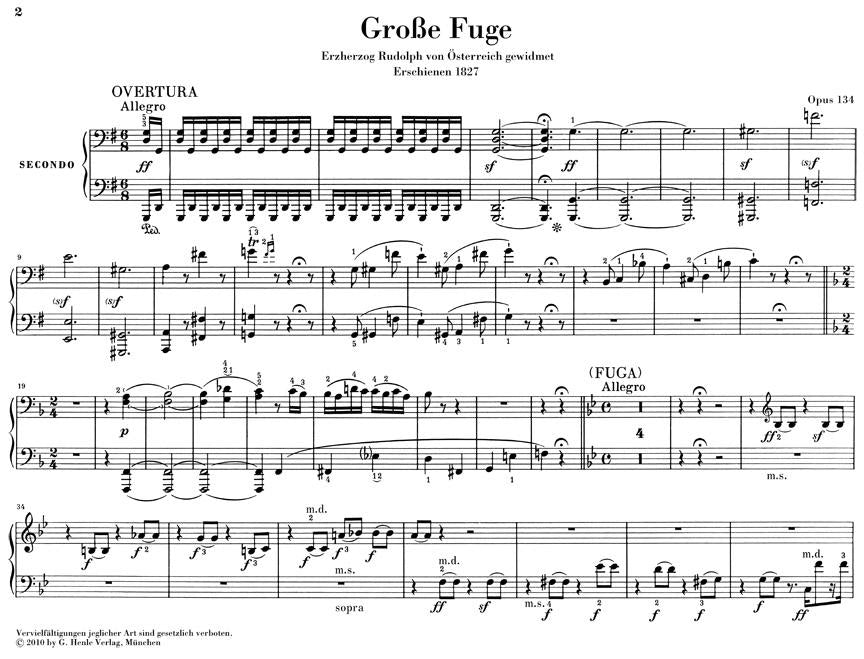 Grand Fugue, Op. 134 - sample page 1