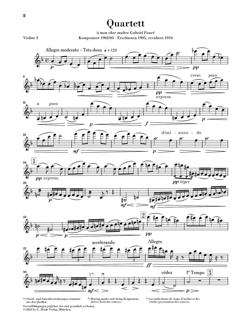 String Quartet - sample page 1