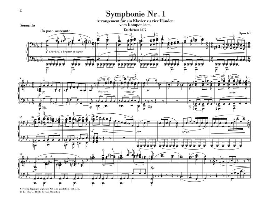 Symphonies Nos. 1 and 2 - sample page 1