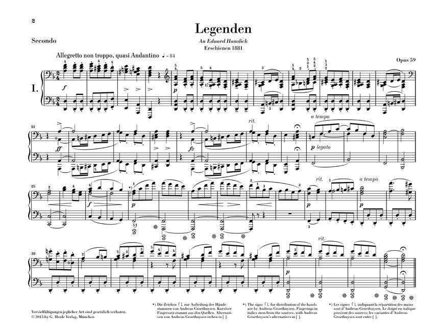 Legends Op. 59 - sample page 1