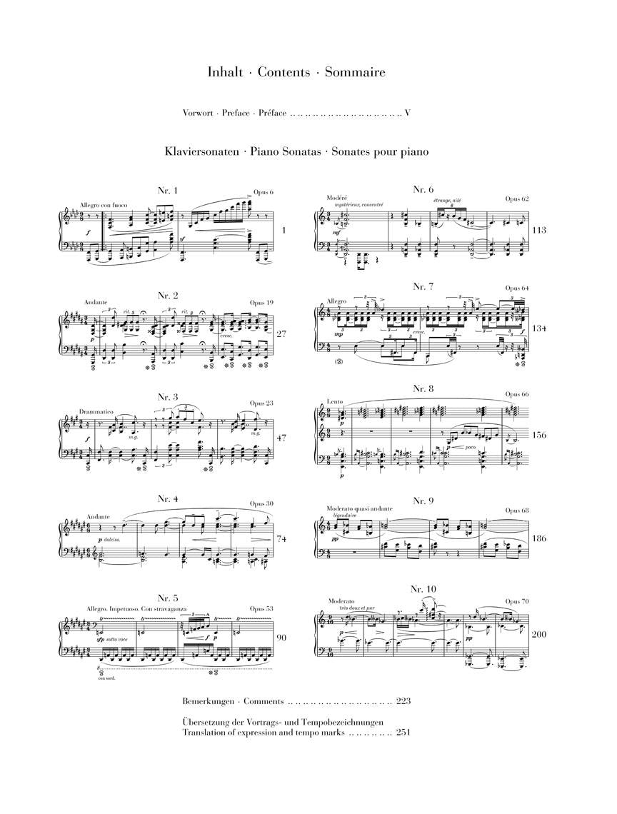 Piano Sonatas Nos. 1-10 - sample page 1