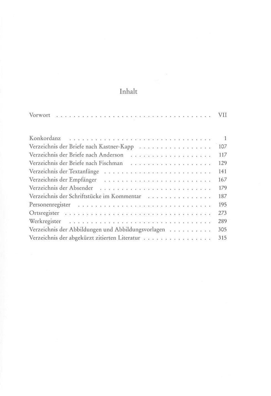 Beethoven Correspondence – Volume 7: Register - sample page 1