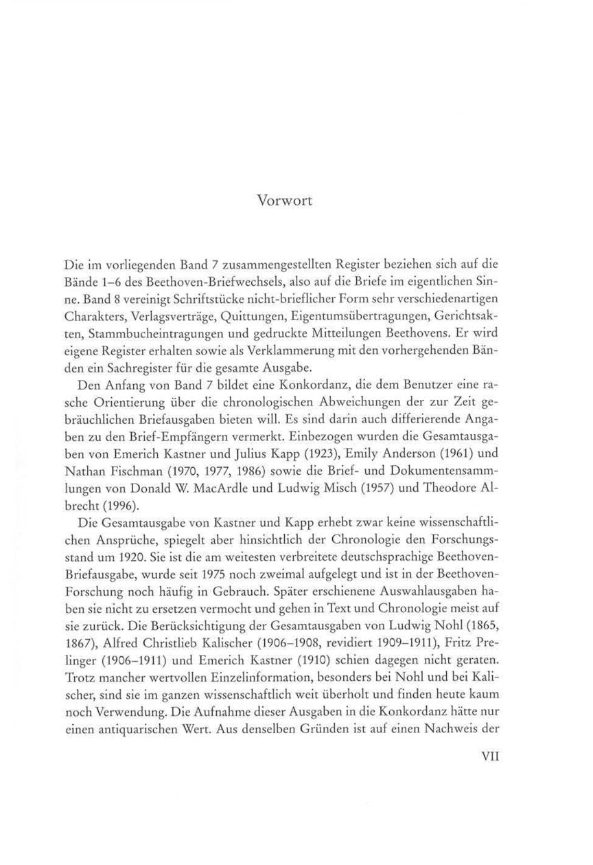 Beethoven Correspondence – Volume 7: Register - sample page 2