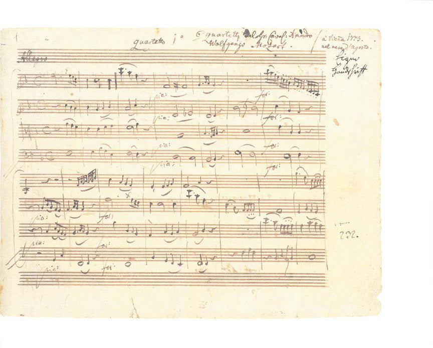 String Quartet in F Major K168 - sample page 1