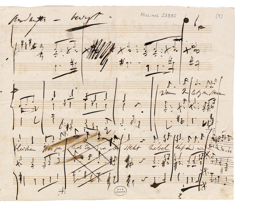 “Wenn Die Letzten Sterne Bleichen” Lied for Voice and Piano, Op. Posthumous - sample page 1