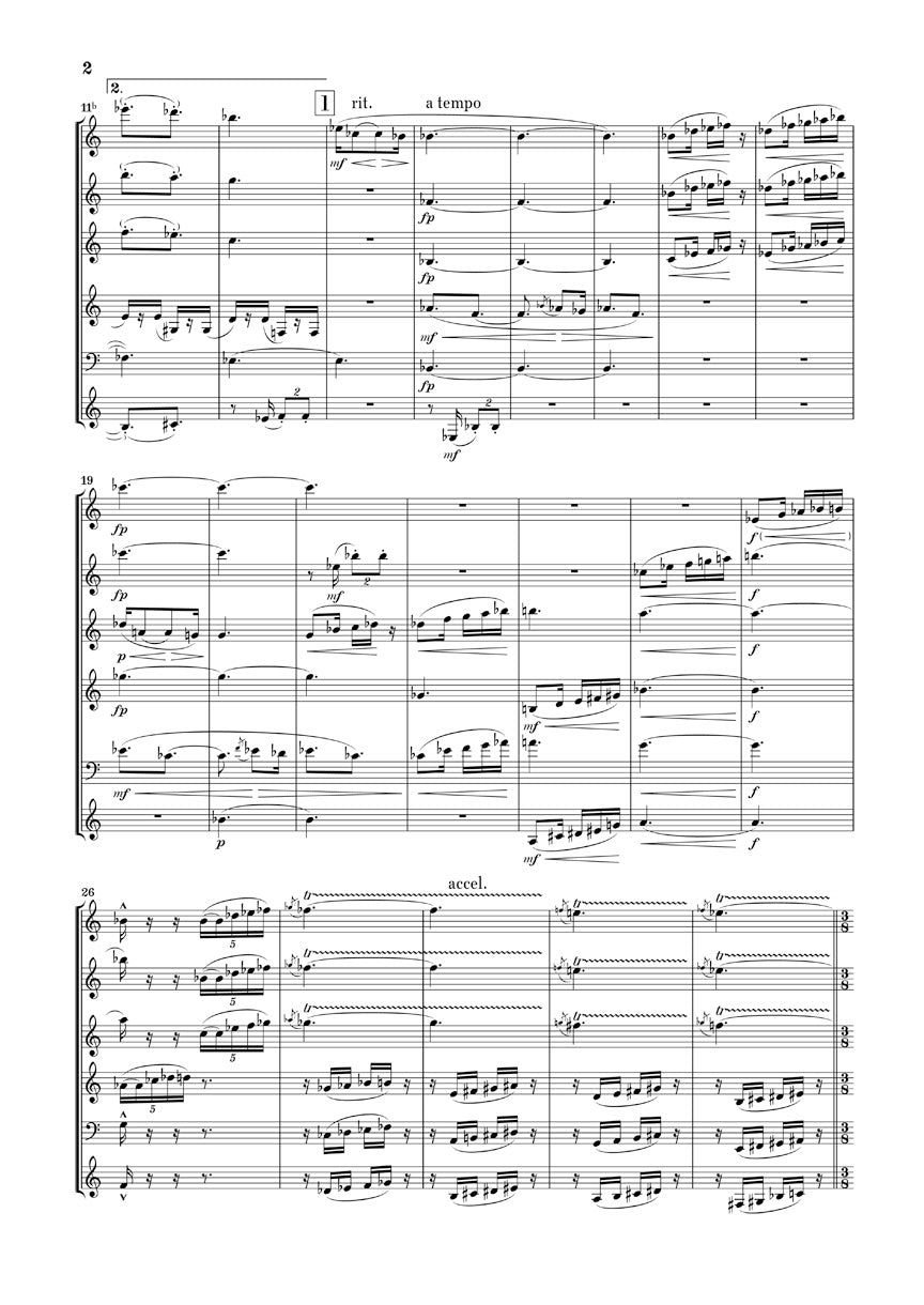 Mládí (Youth) – Suite for Wind Instruments - sample page 2