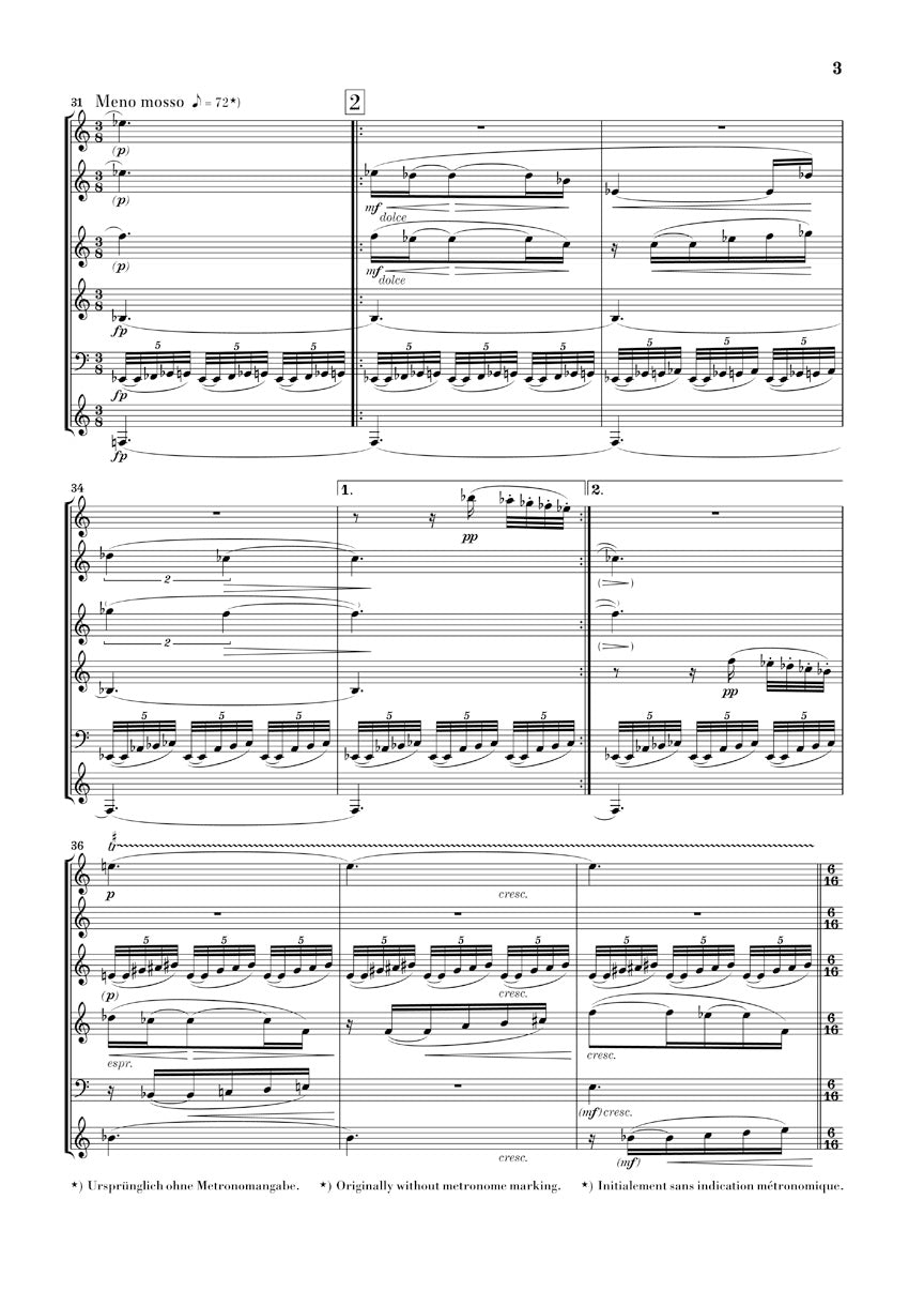 Mládí (Youth) – Suite for Wind Instruments - sample page 3