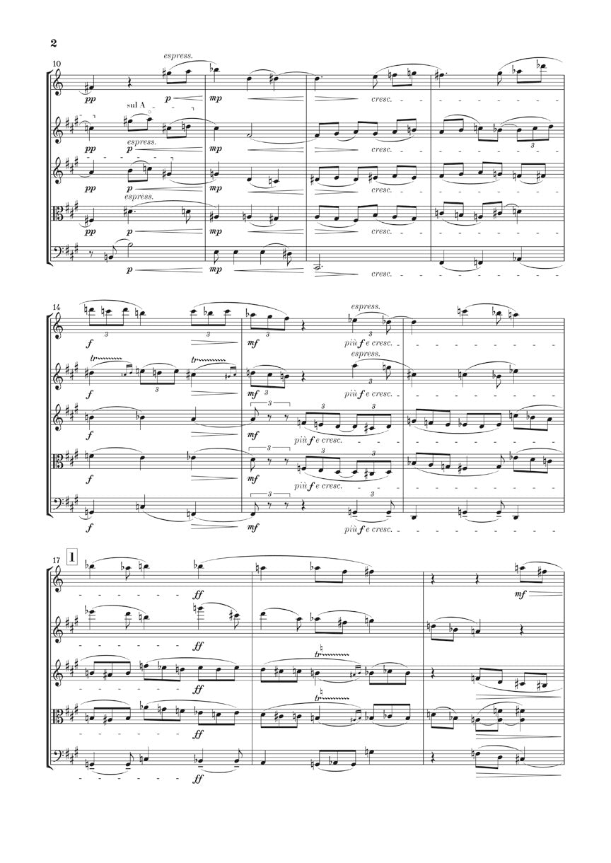 Clarinet Quintet in A Major Op. 146 - sample page 2
