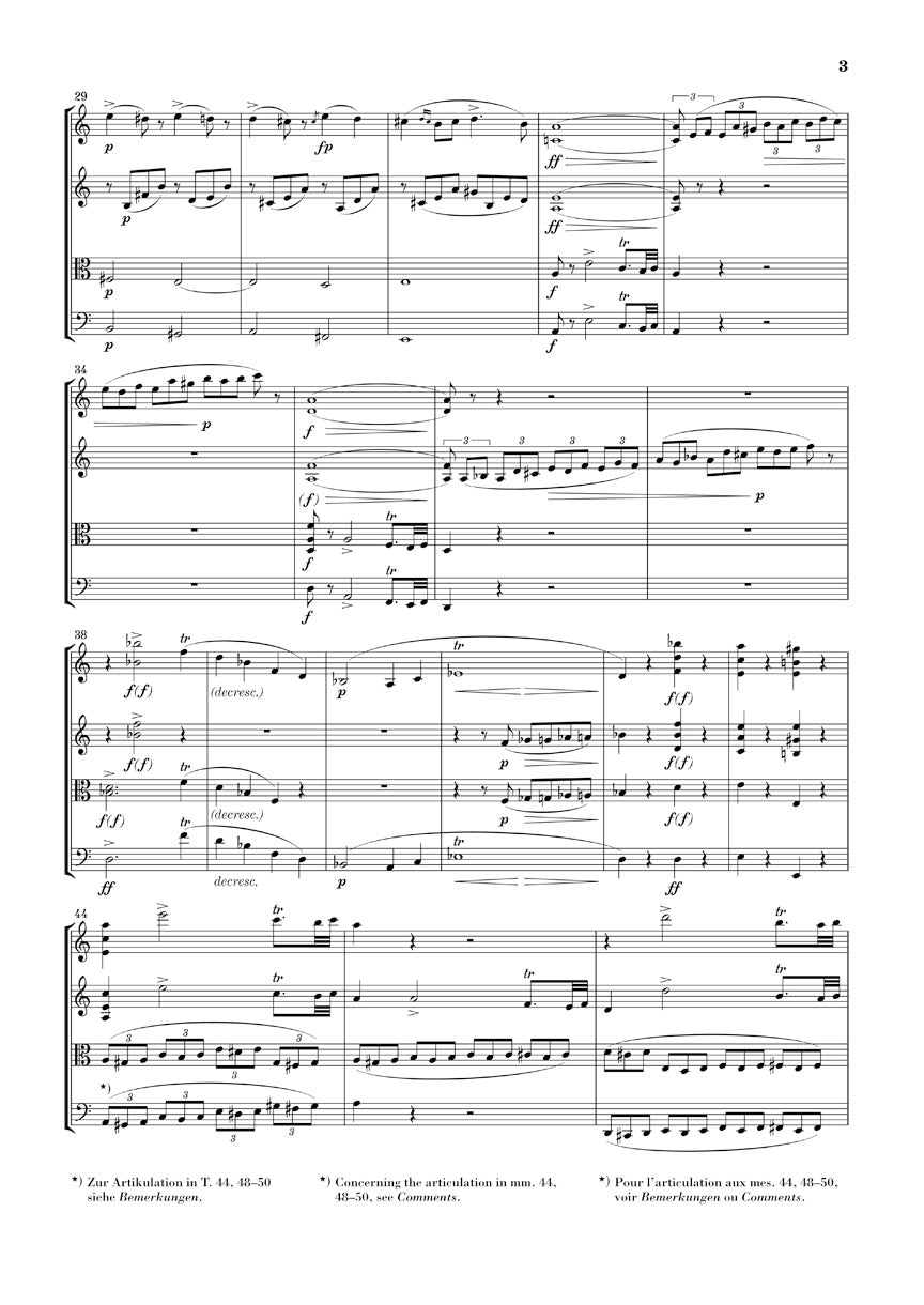 String Quartet in A Minor, Op. 29, D. 804 “Rosamunde” - sample page 3