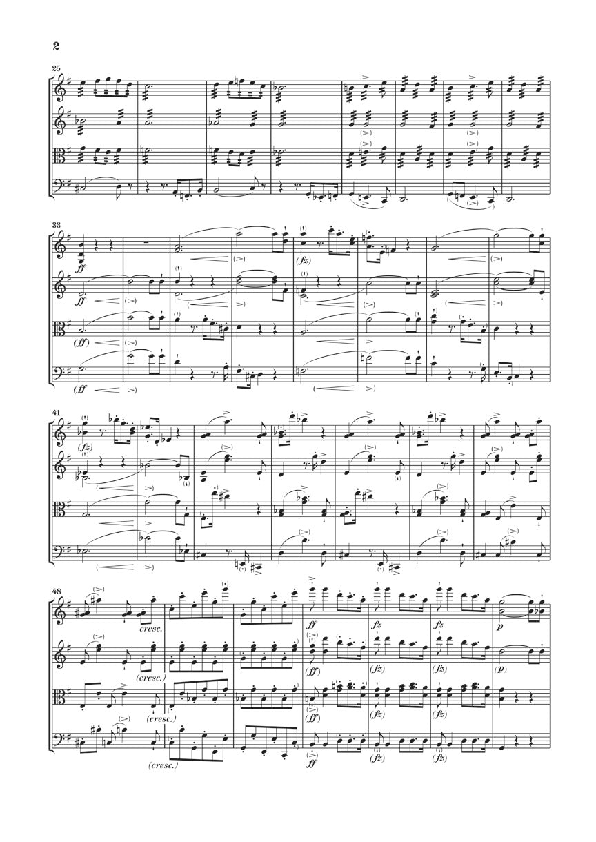 String Quartet in G Major, Op. post. 161 D 887 (Streichquartett G-Dur) - sample page 2