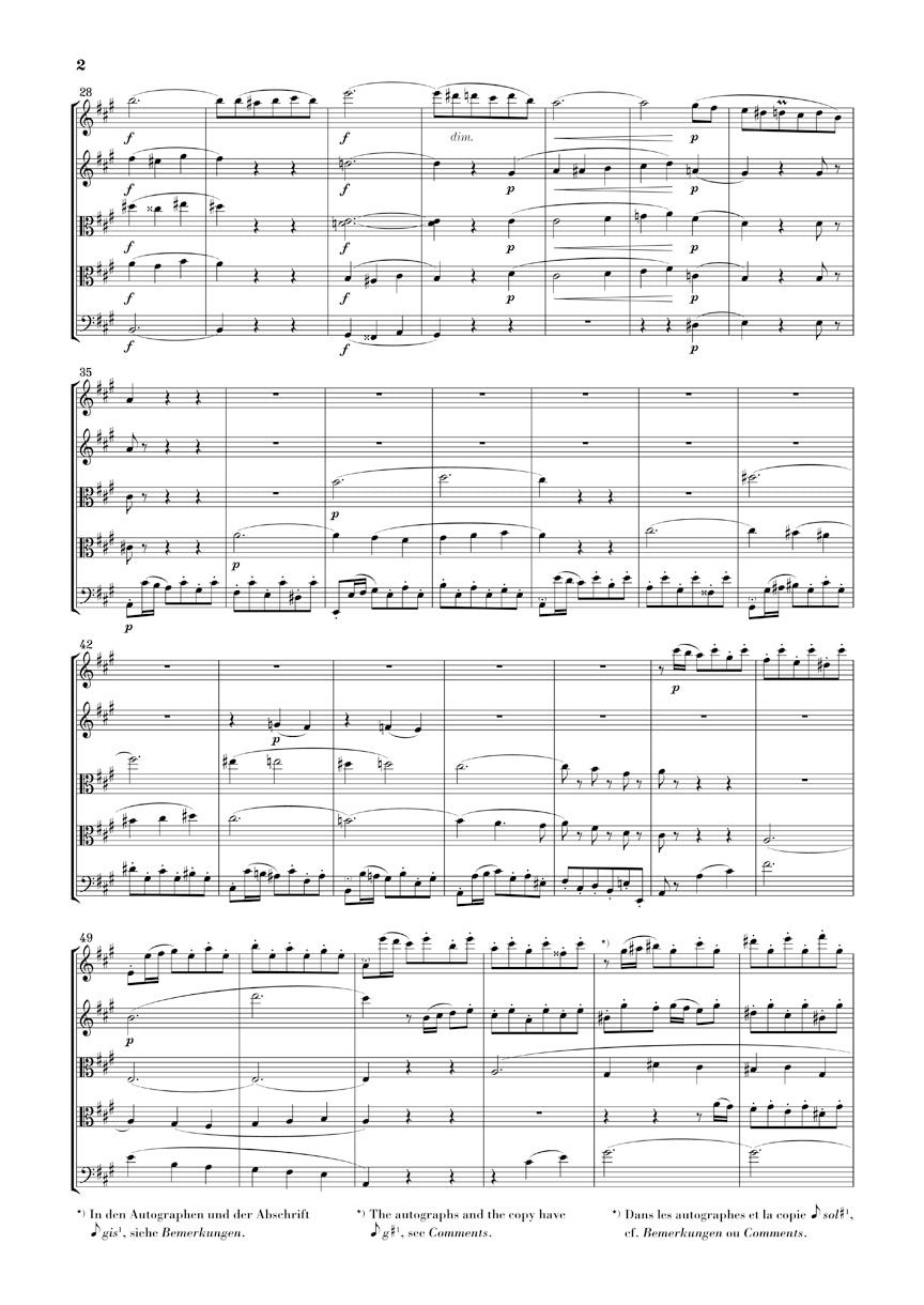 String Quintets, Op. 18 and 87 - sample page 2