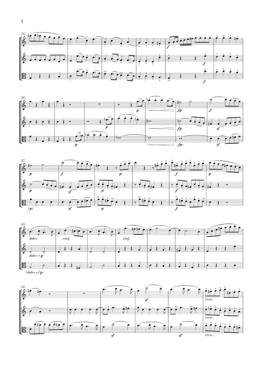 Trio in C Major, Op. 87 - sample page 2