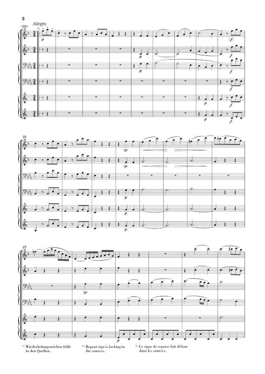 Sextet in E-flat Major, Op. 71 and March, WoO 29 - sample page 2