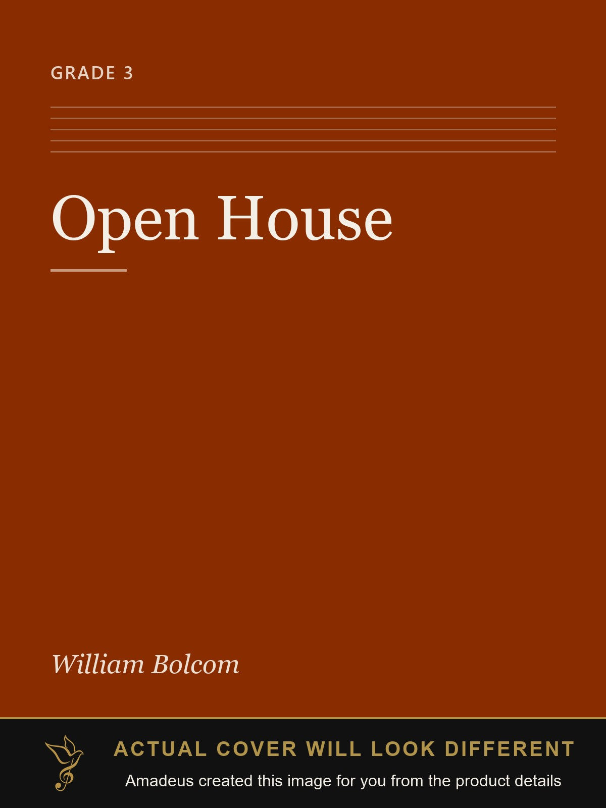 Open House - Amadeus created this image from the product details; the actual cover will look different