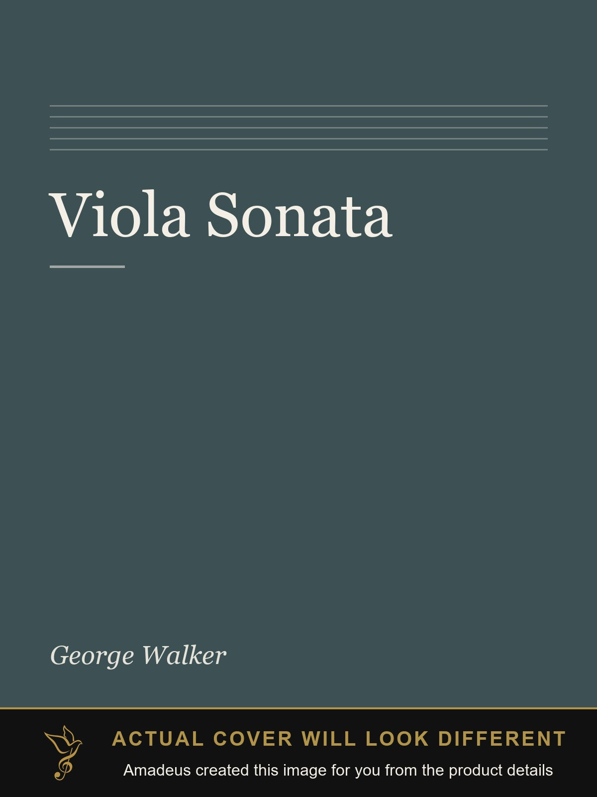 Viola Sonata - Amadeus created this image from the product details; the actual cover will look different