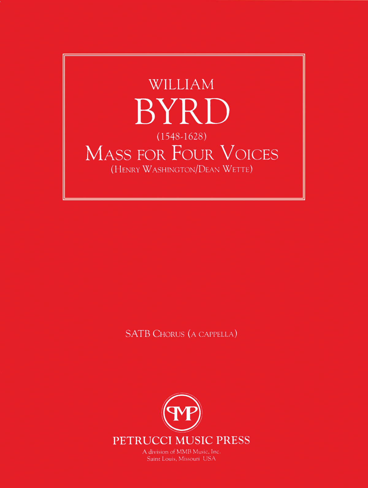 Product Cover for Mass for Four Voices
