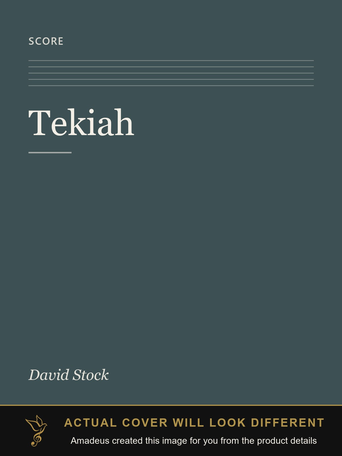 Tekiah - Amadeus created this image from the product details; the actual cover will look different