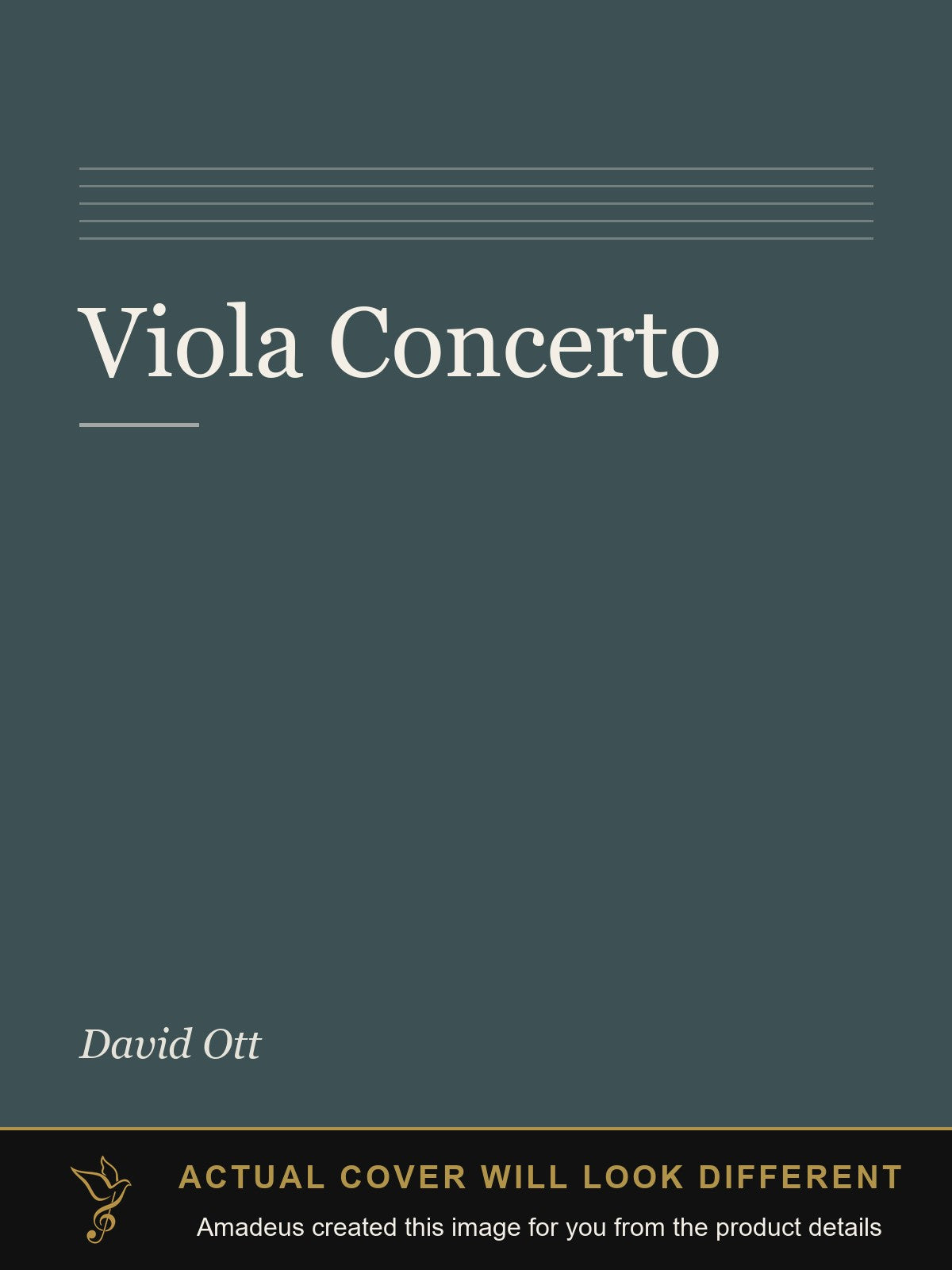 Viola Concerto - Amadeus created this image from the product details; the actual cover will look different