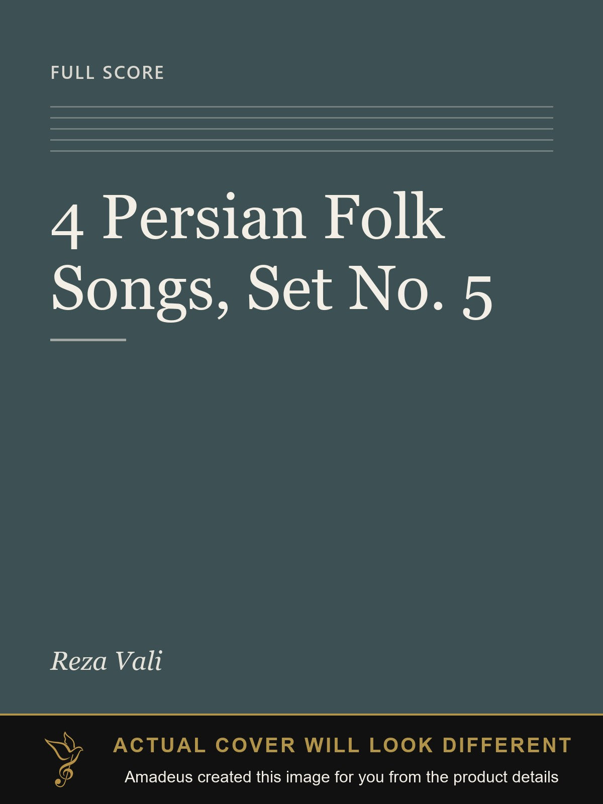 4 Persian Folk Songs, Set No. 5 - Amadeus created this image from the product details; the actual cover will look different