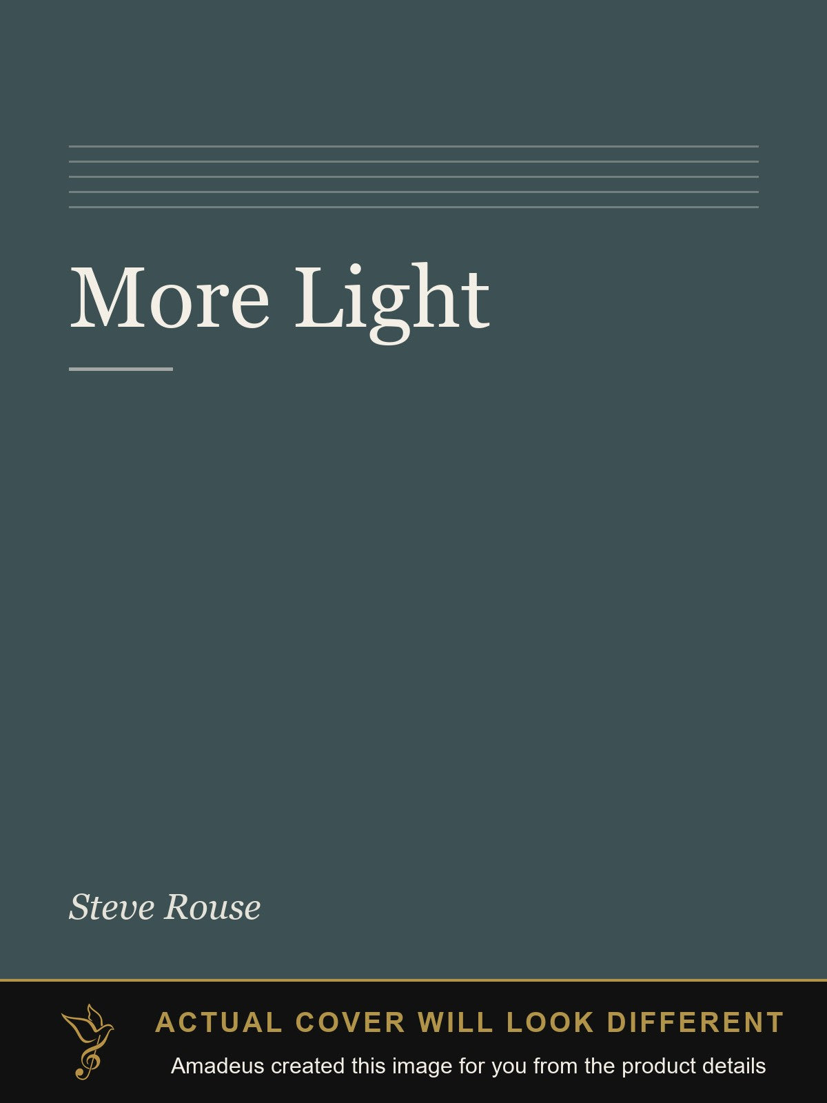 More Light - Amadeus created this image from the product details; the actual cover will look different
